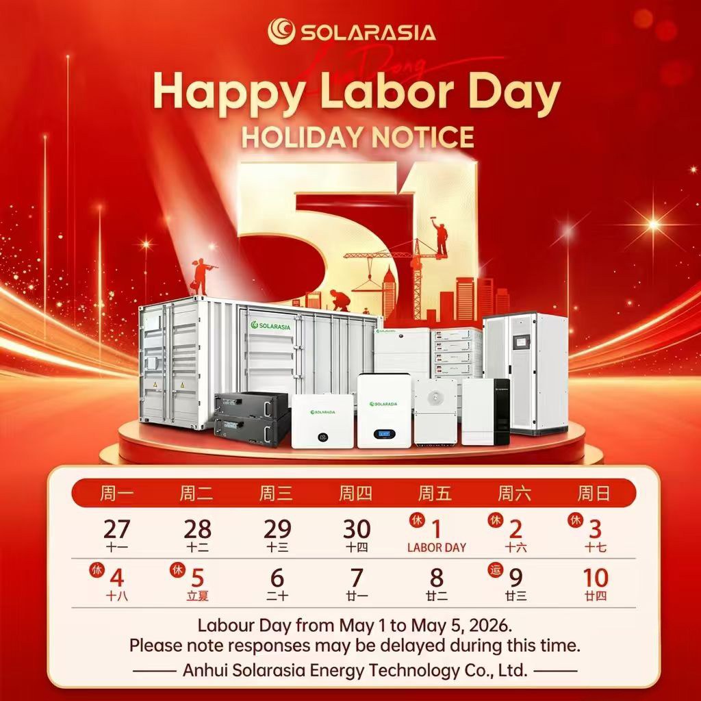 Holiday Notice: Solarasia 2026 Labor Day Break